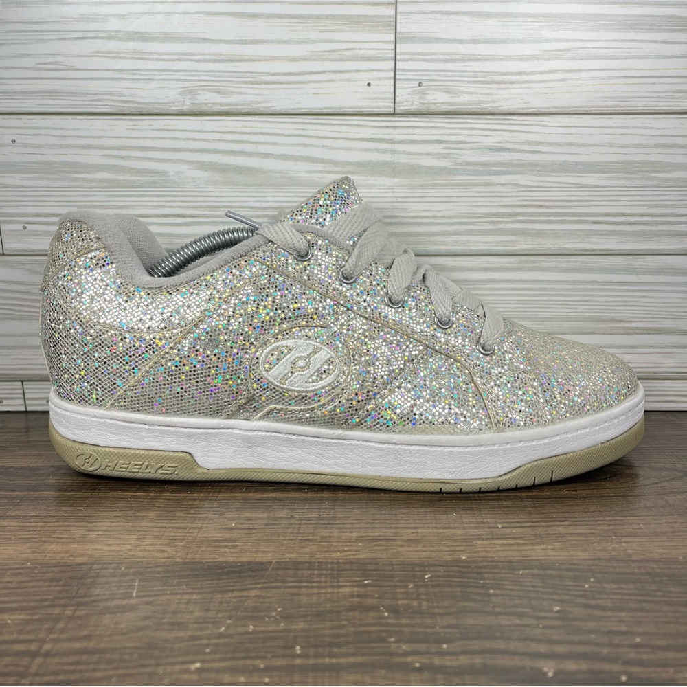 Heelys Split Silver Disco Glitter Shoes - M 8 - W 9
